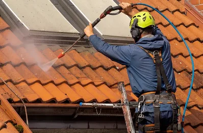 Démoussage et hydrofuge de toiture à Moussac